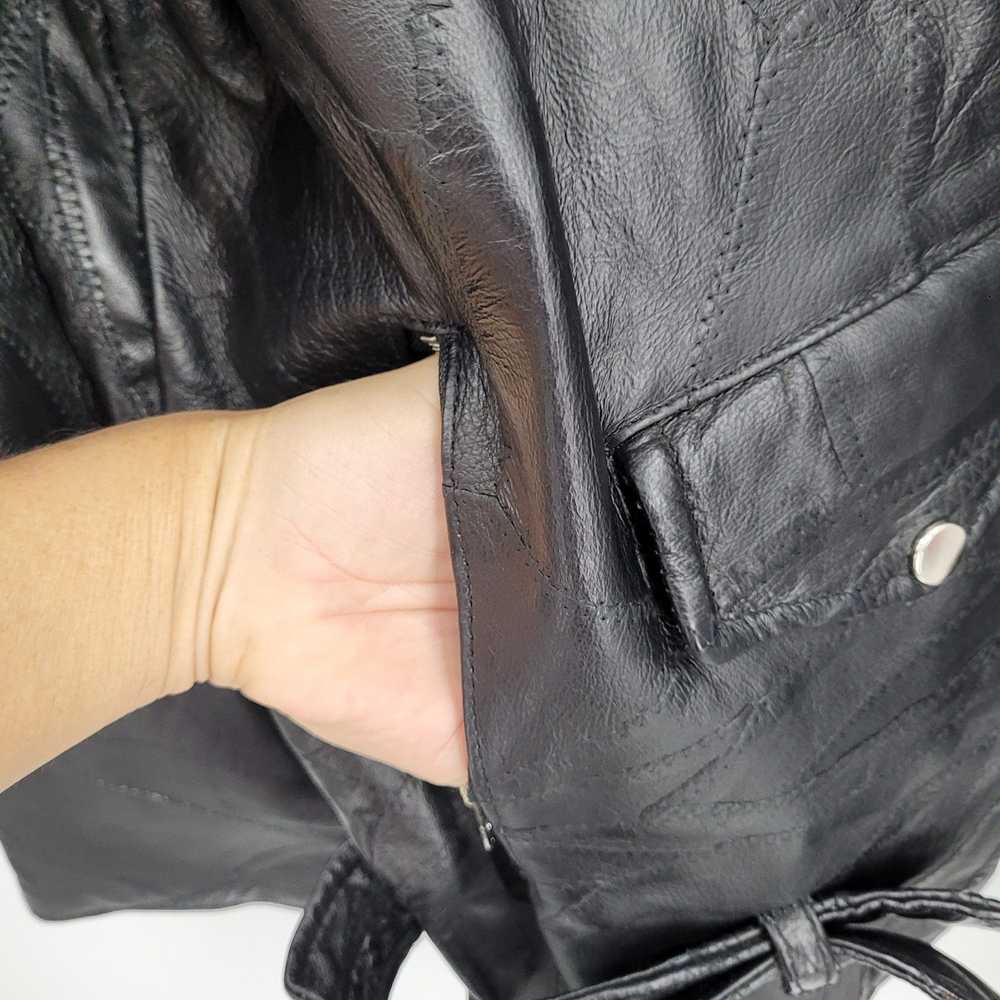 Streetwear 90's Flight Path Leather Jacket Deadst… - image 10