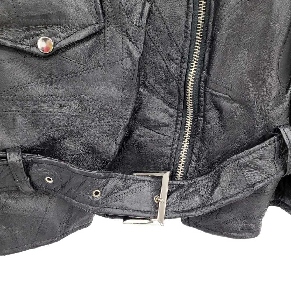 Streetwear 90's Flight Path Leather Jacket Deadst… - image 12