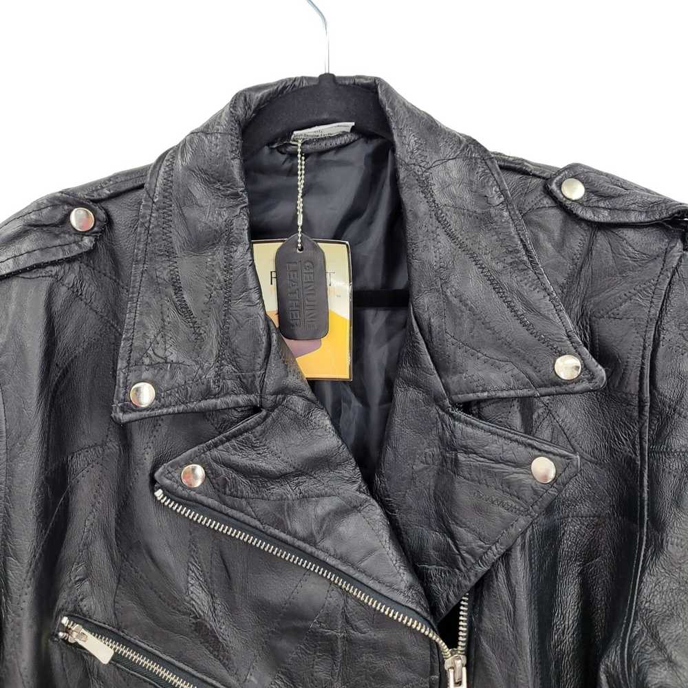 Streetwear 90's Flight Path Leather Jacket Deadst… - image 5