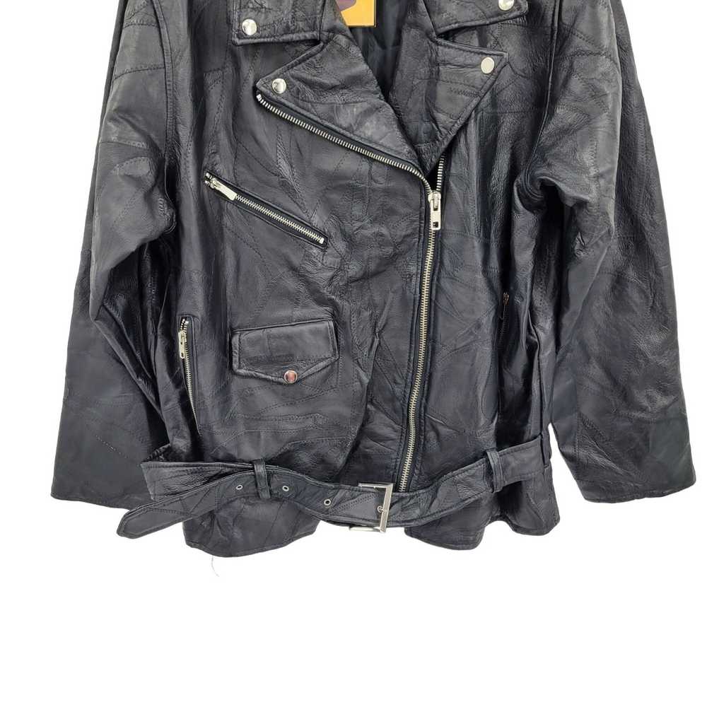 Streetwear 90's Flight Path Leather Jacket Deadst… - image 6