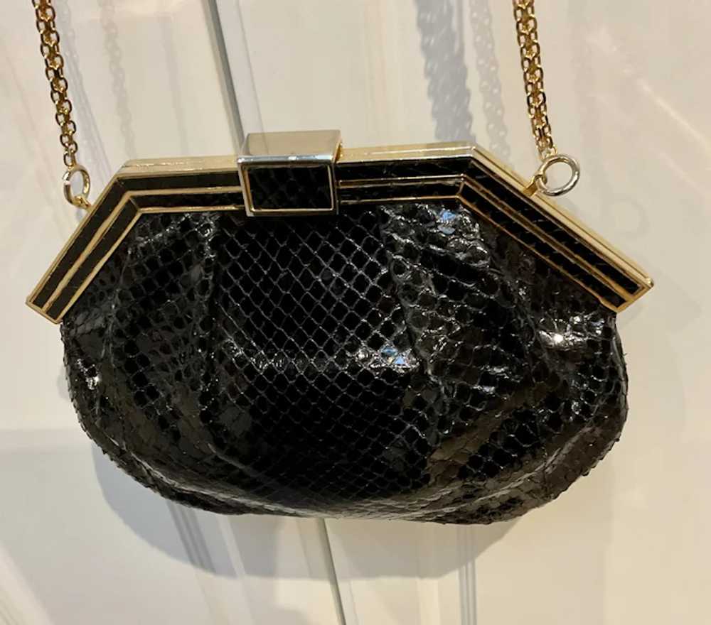 Vintage Colombetti  Python Snakeskin Handbag - image 12