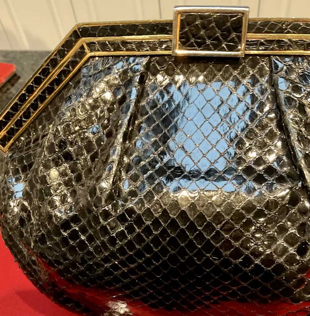 Vintage Colombetti  Python Snakeskin Handbag - image 4