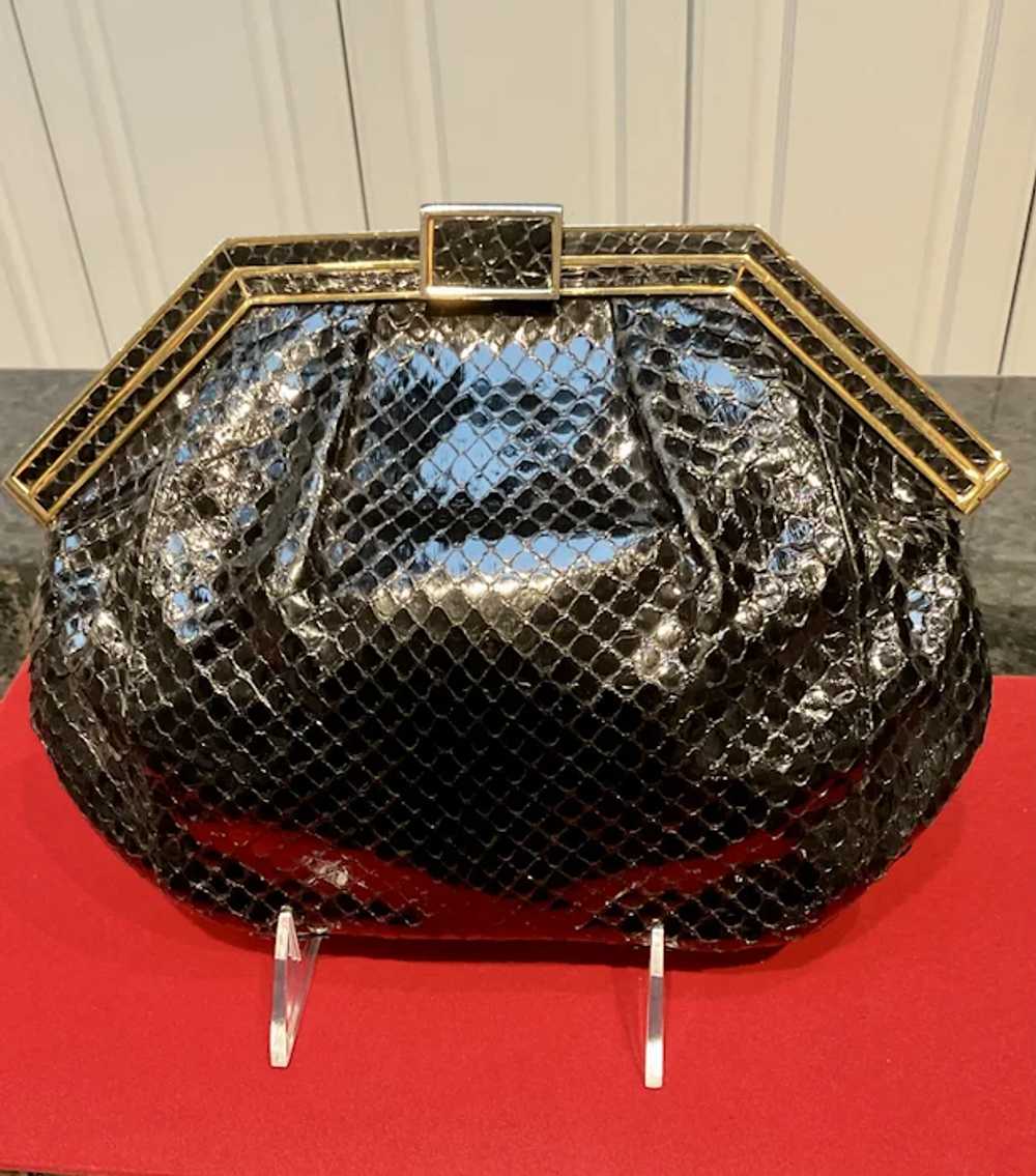 Vintage Colombetti  Python Snakeskin Handbag - image 9