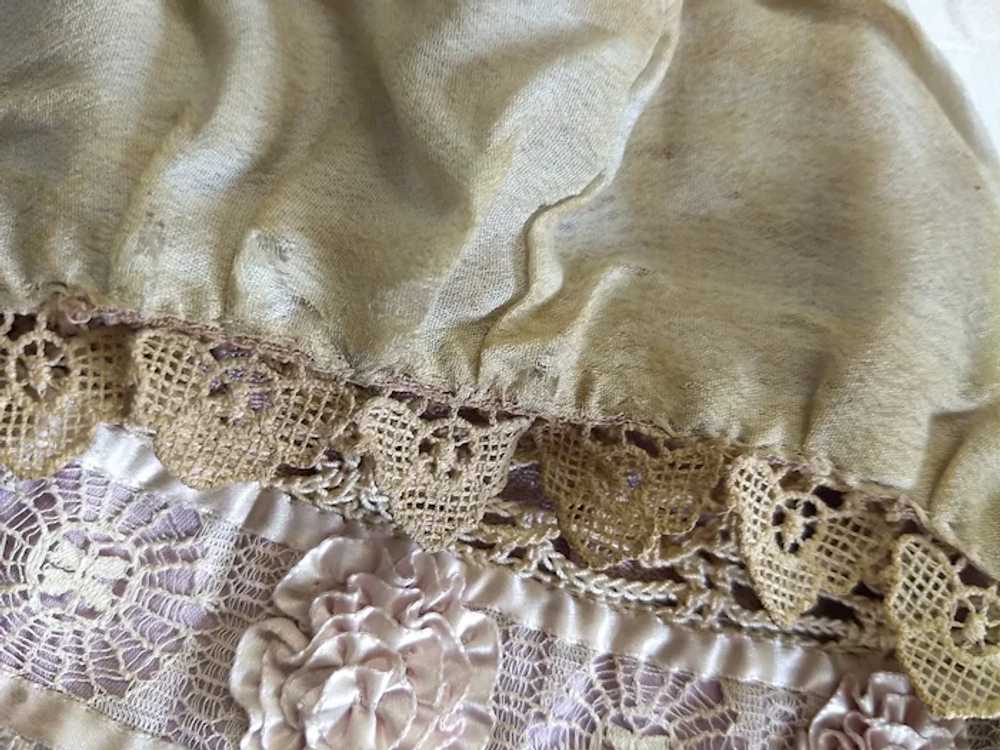 Vintage Child's Bonnet Lace & Crochet - image 9