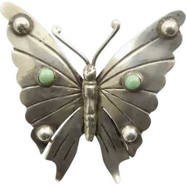 Mexican Sterling Butterfly Brooch