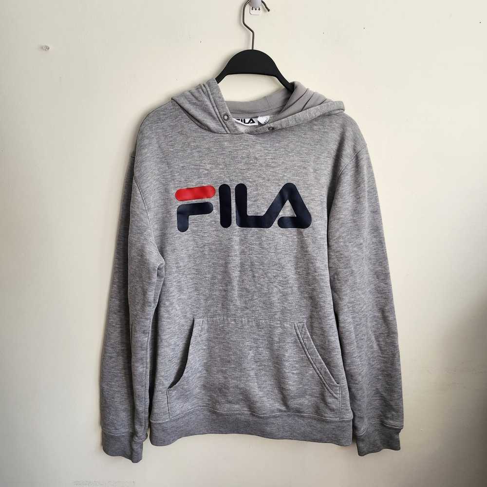 Fila FILA Men's Small Relaxed grey logo hoodie - image 1