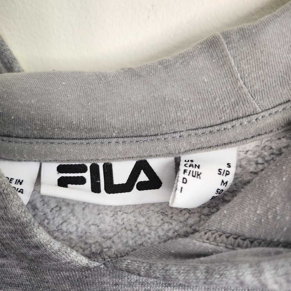 Fila FILA Men's Small Relaxed grey logo hoodie - image 3