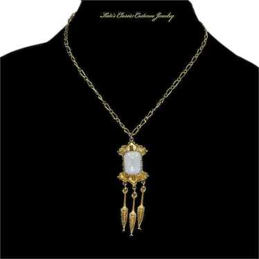 Faux Opal Necklace – Victorian Revival Style – 196