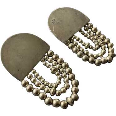 REDUCED Susan Cummings Sterling Modernist Earring… - image 1