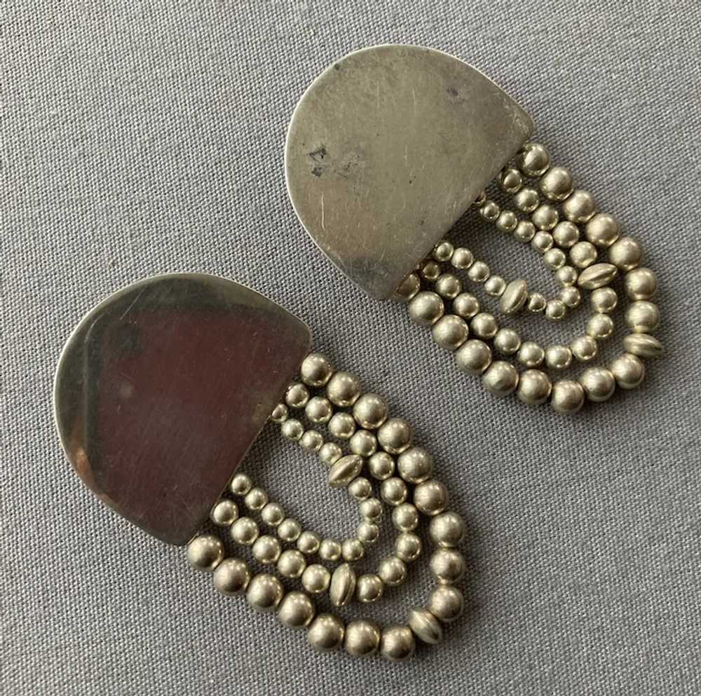 REDUCED Susan Cummings Sterling Modernist Earring… - image 2