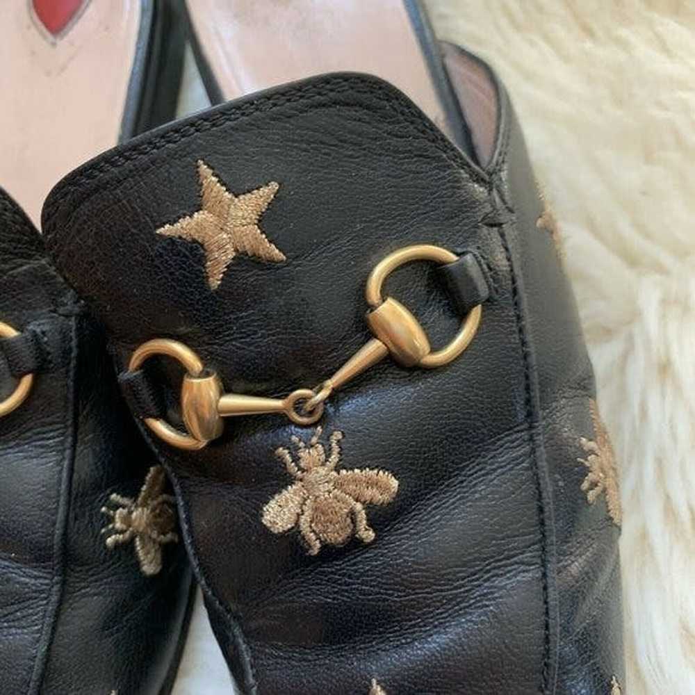Gucci GUCCI Princetown Bees & Stars Embroidered M… - image 6