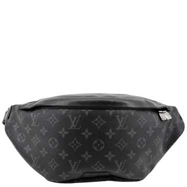 Louis Vuitton Pouch Pochette Discovery Black Monogram Eclipse M44323 Leather SP1189 D Ring Men's Clutch Bag Wallet