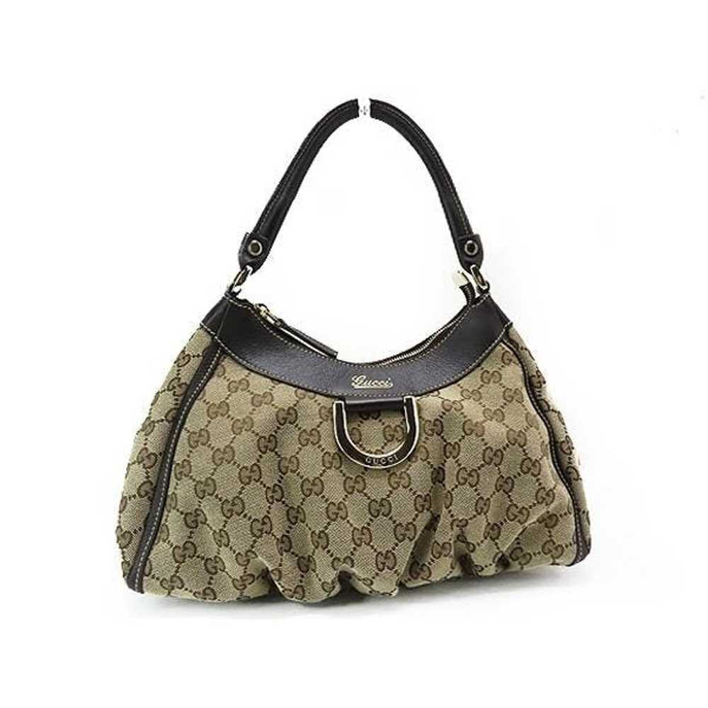 Gucci Gucci Abbey Semi Canvas Leather Brown GG Sh… - image 1