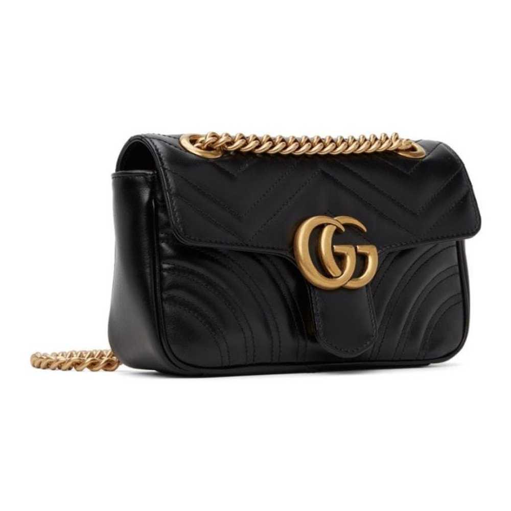 Gucci Gucci Marmont Black Mini GG Shoulder Bag - image 2
