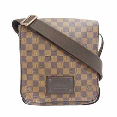 Louis Vuitton Damier Ebene Brooklyn PM Crossbody Messenger Flap Bag Leather  ref.373242 - Joli Closet