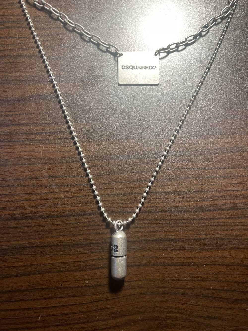 Dsquared2 Silver Double Logo Necklace - image 3