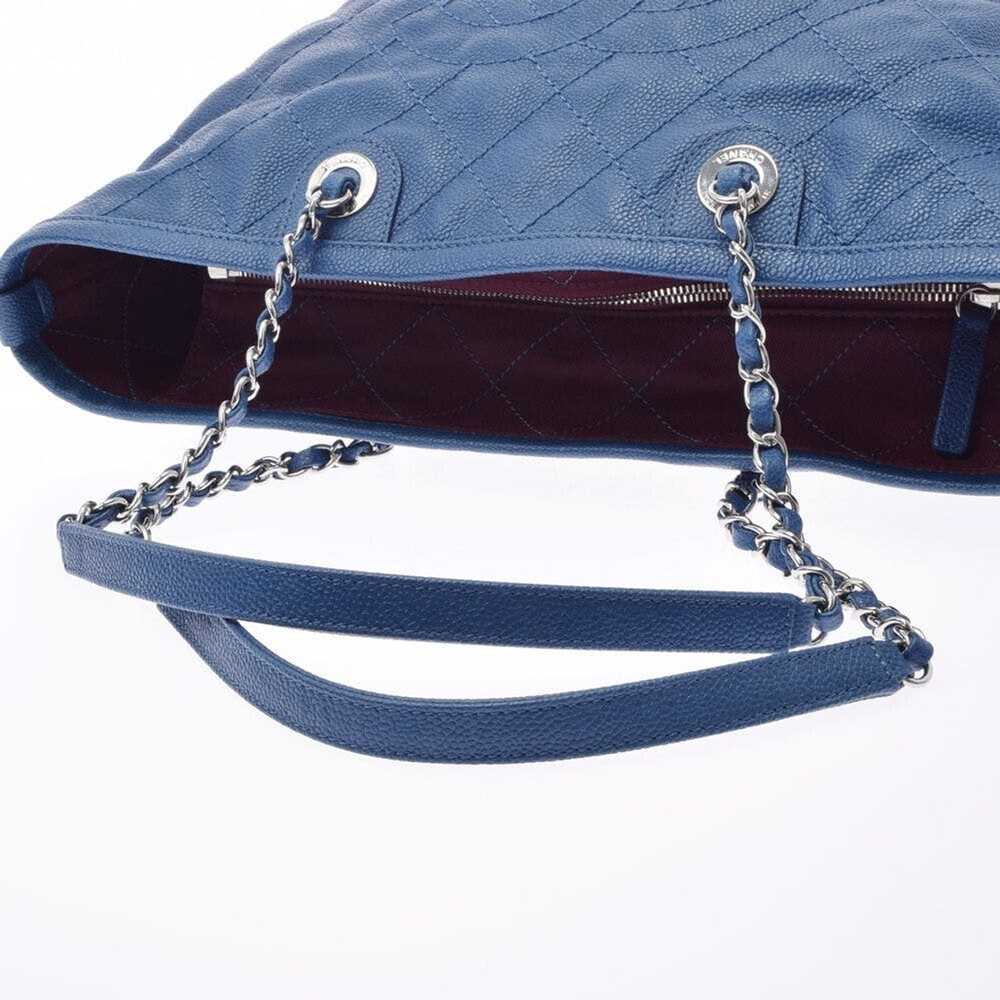 Chanel Chanel Matelasse Chain Tote Blue Silver Ha… - image 3