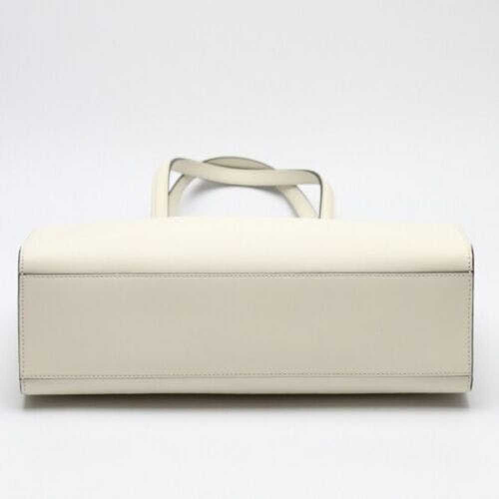 Gucci Gucci Tote Bag White Calf Handbag - image 5