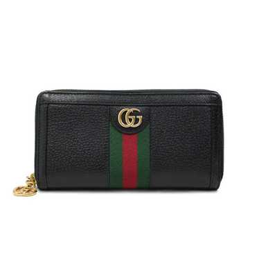 New Gucci Navy Blue Leather Guccissima Web Stripe Long Zip Wallet 408831 
