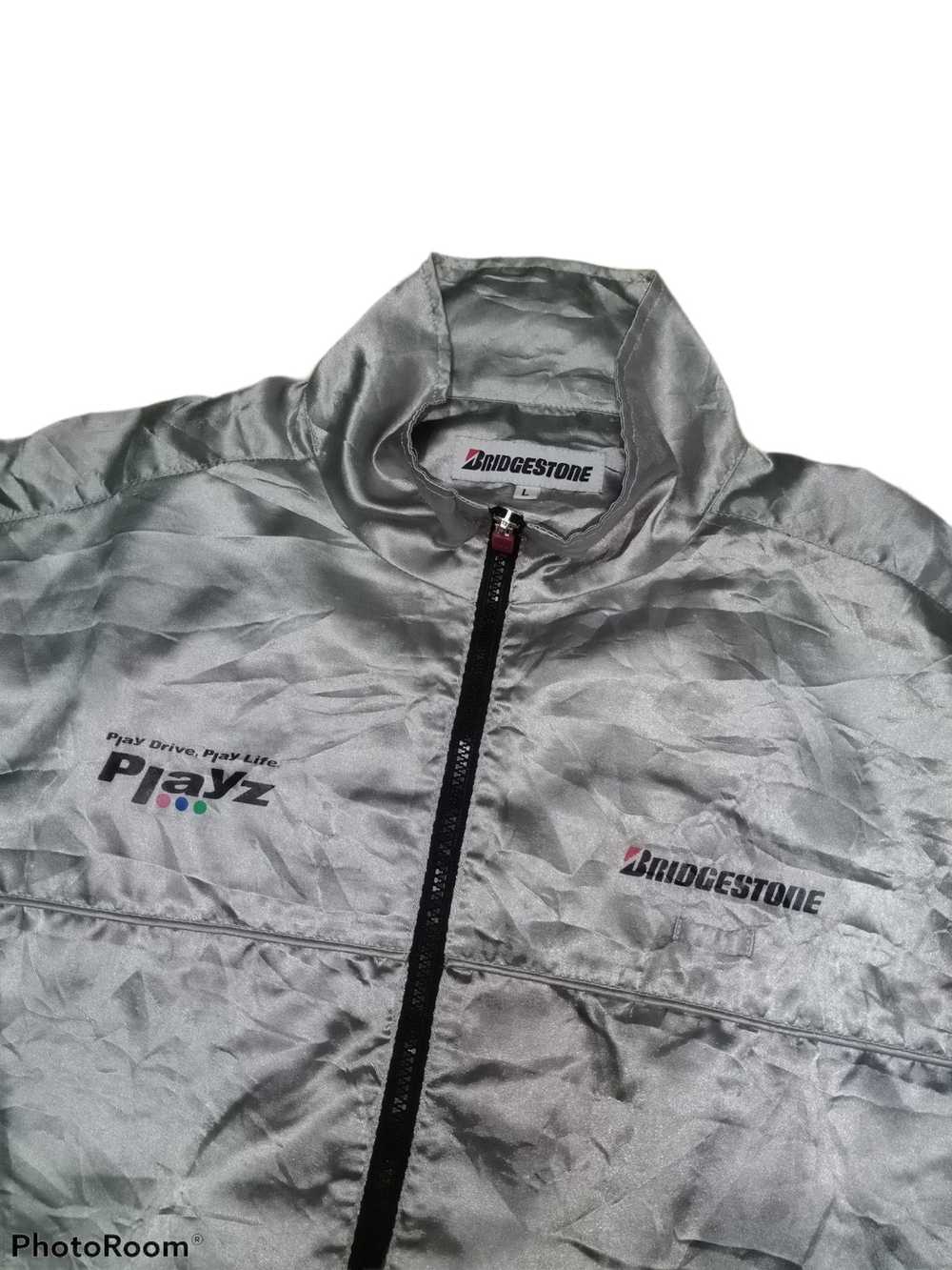 Japanese Brand × Racing × Vintage Bridgestone Zip… - image 1