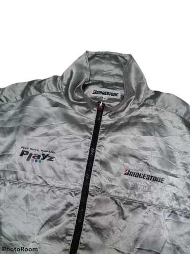 Japanese Brand × Racing × Vintage Bridgestone Zip… - image 1