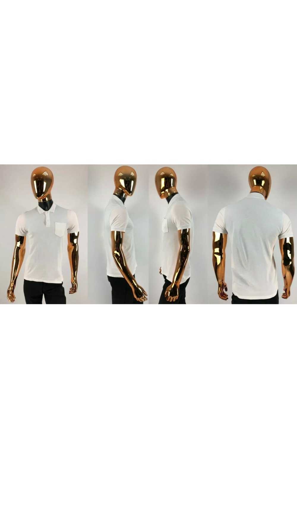 Gucci GUCCI Mens White Cotton Polo T-Shirt w GG L… - image 10