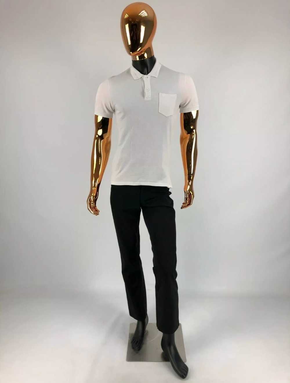 Gucci GUCCI Mens White Cotton Polo T-Shirt w GG L… - image 11