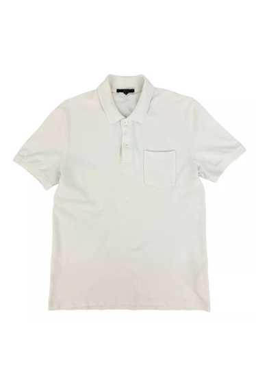 Gucci GUCCI Mens White Cotton Polo T-Shirt w GG L… - image 1