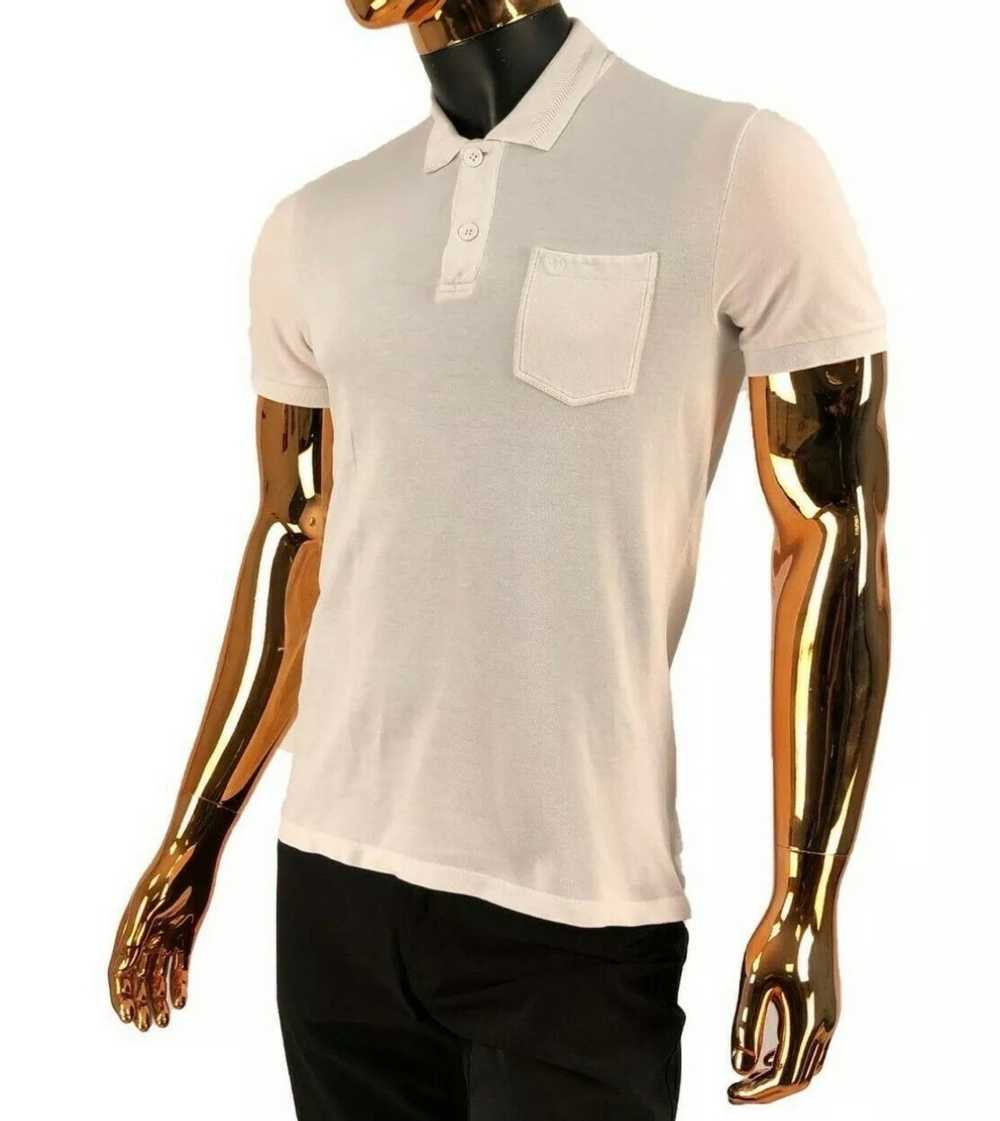 Gucci GUCCI Mens White Cotton Polo T-Shirt w GG L… - image 9