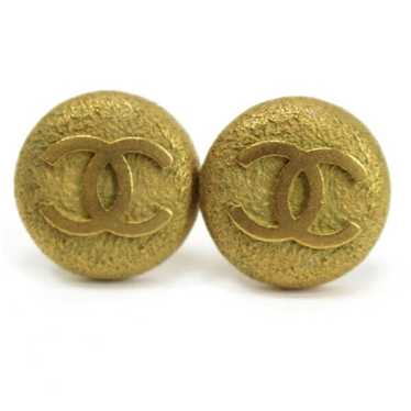 Chanel Chanel Coco Mark Round Ohrringe Gold P9315 – NUIR VINTAGE