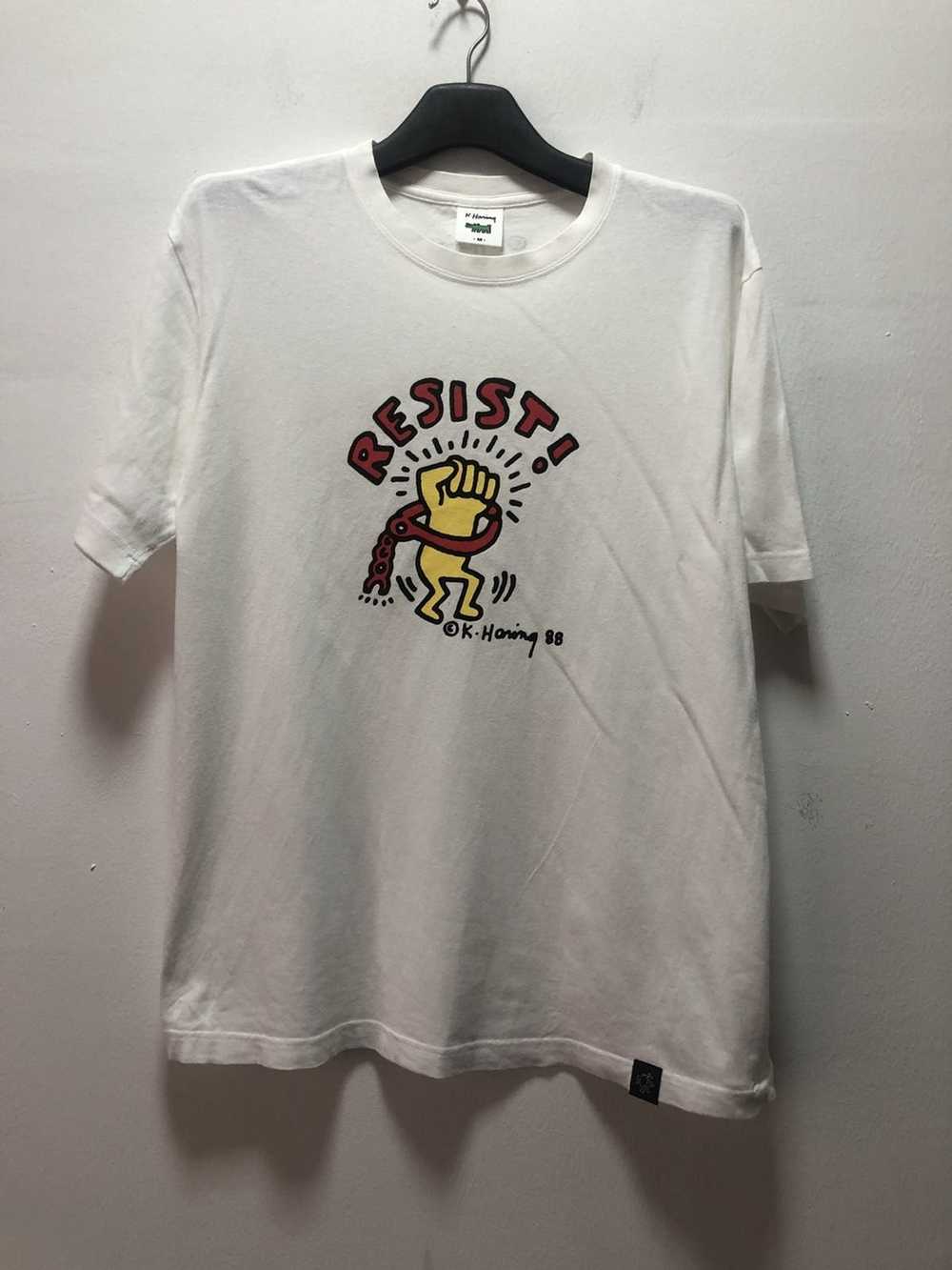 Keith Haring Vintage KEITH HARING T Shirt Resist … - image 1