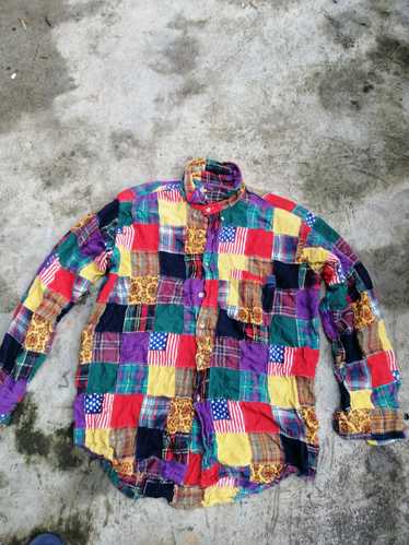 Sugar cane patchwork shirt - Gem