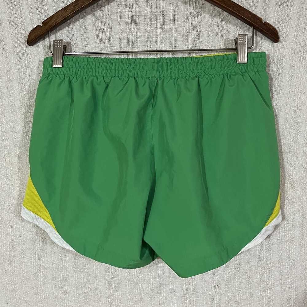 Nike × Vintage Nike 4" Inseam Green Yellow Lined … - image 2