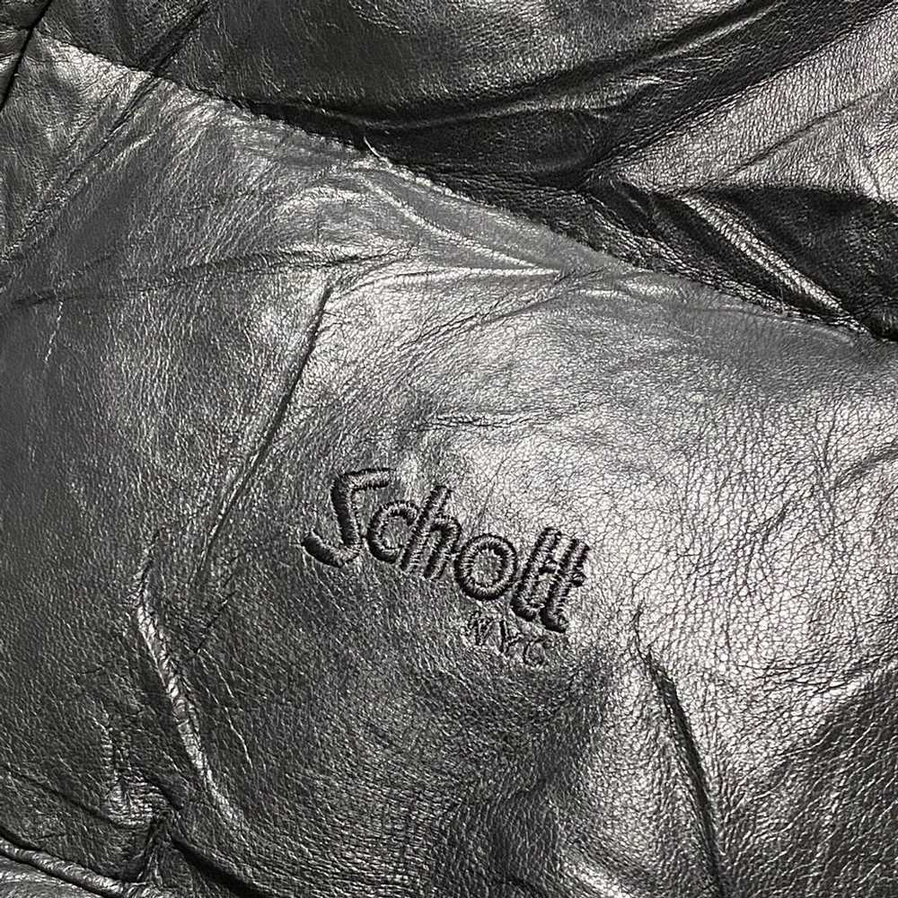 Schott Schott Puffer Leather Jacket - image 3