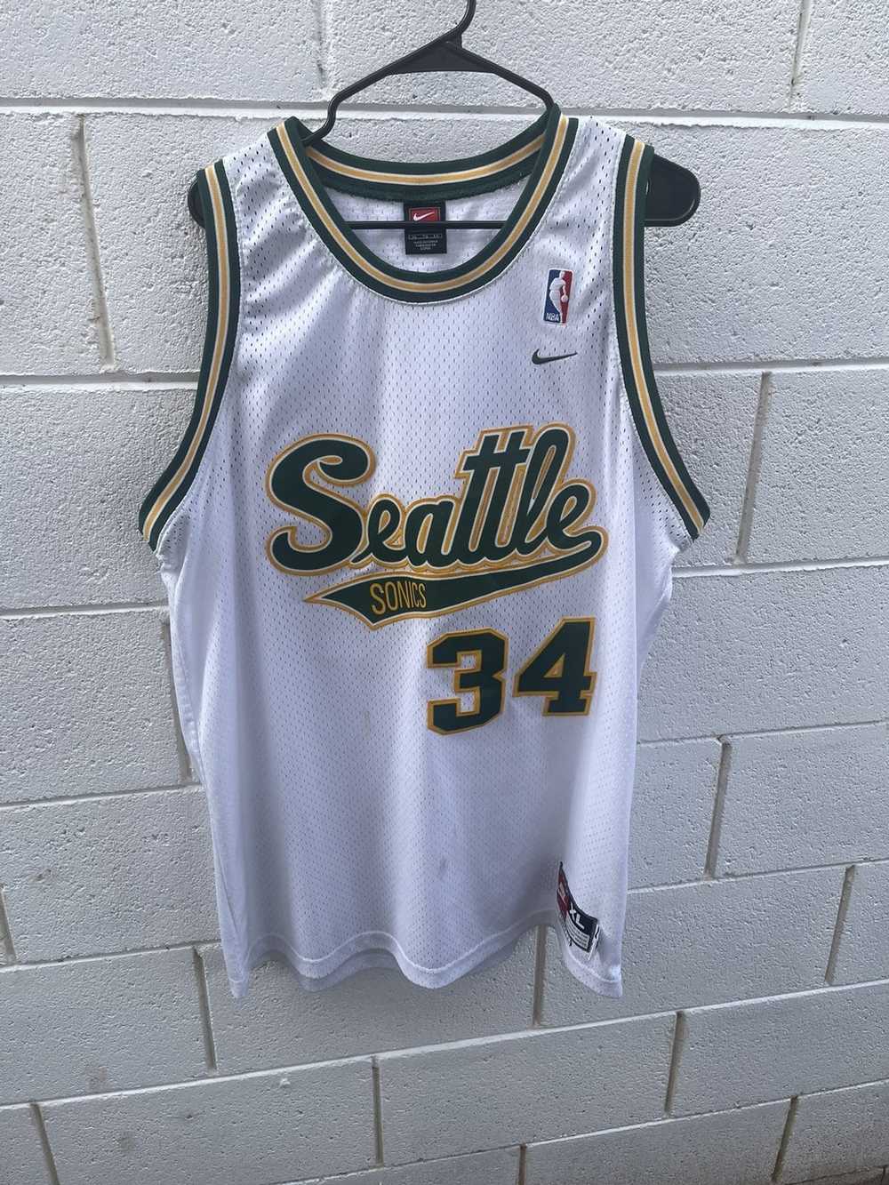 NBA × Nike × Vintage Vintage Nike Ray Allen Seattle Supersonics Retro Jersey