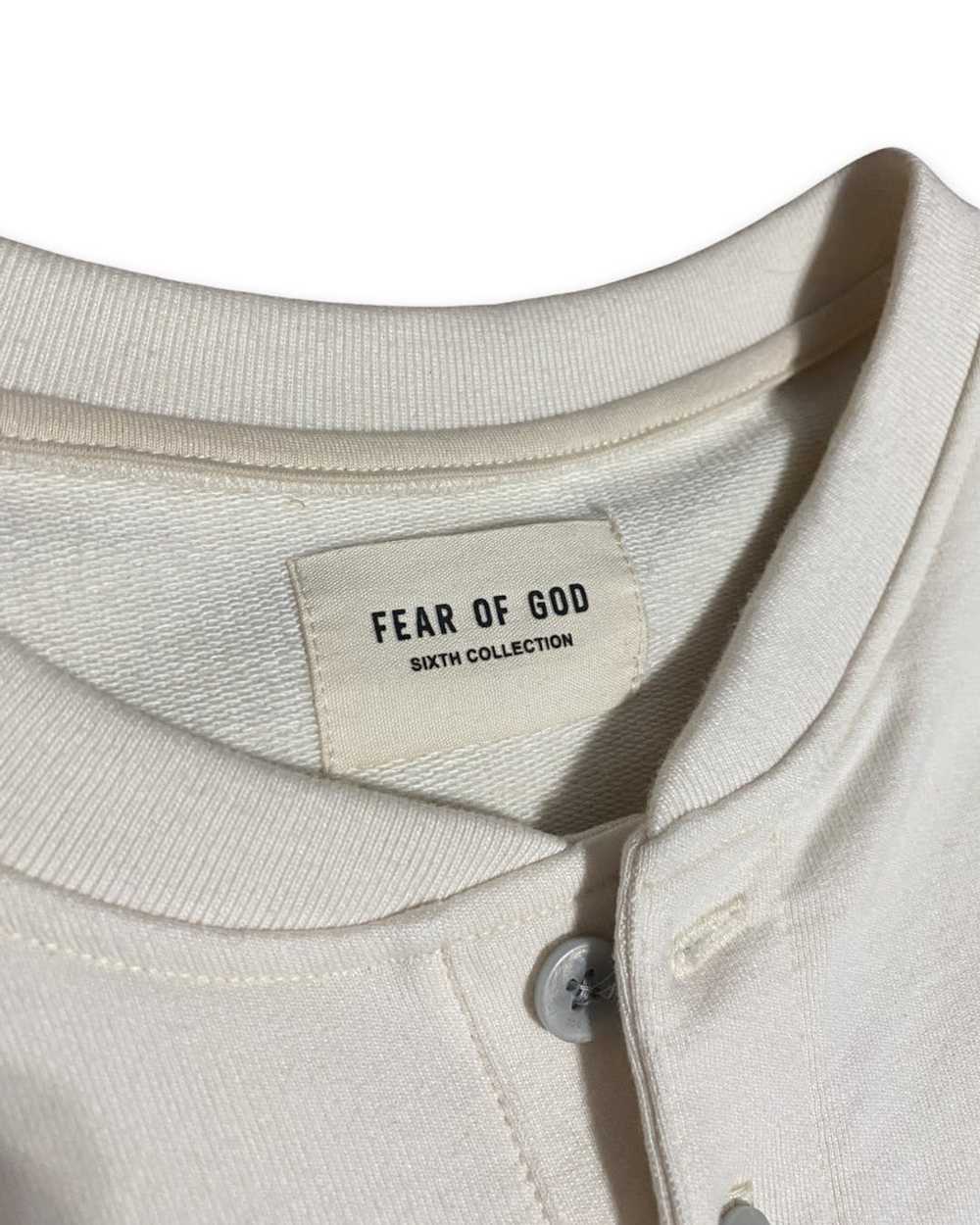 Fear of God FEAR OF GOD Long Sleeve Henley in Cre… - image 3