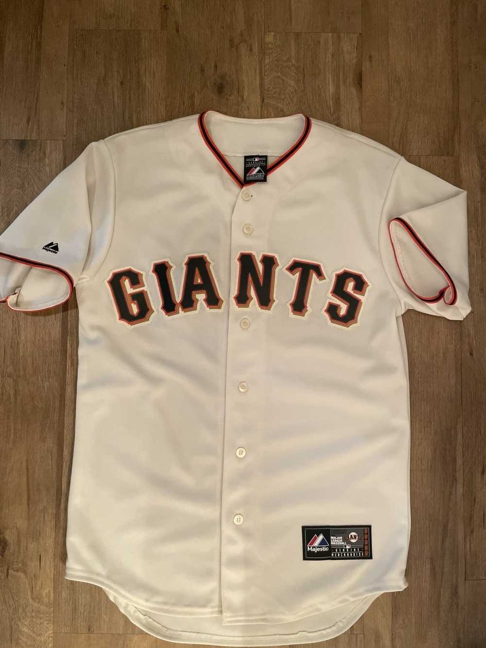 Vintage San Francisco Giants Barry Bonds Jersey Majestic Baseball Sz 48.
