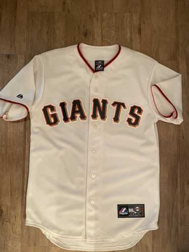 San Francisco Giants Vintage Sleeveless Grey Majestic MLB Jersey