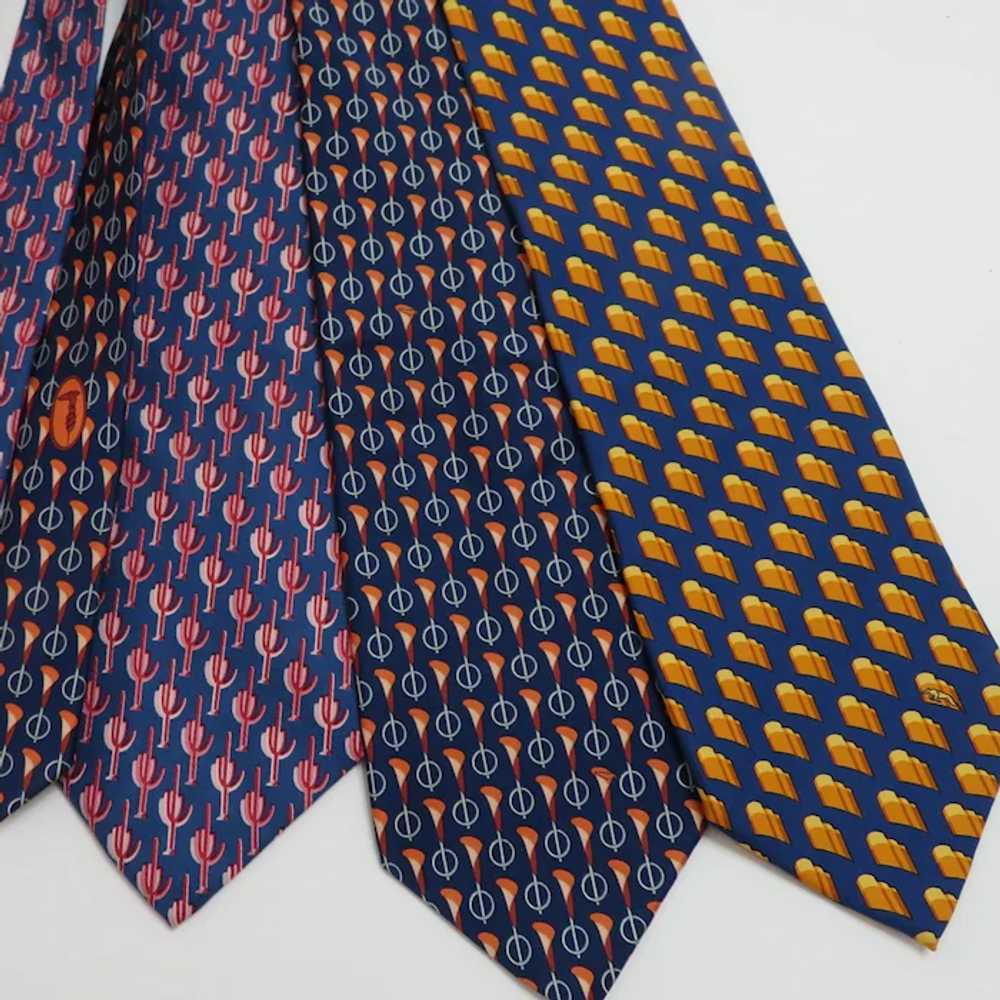 3 Trussardi Italian Silk Men's Neckties - image 2