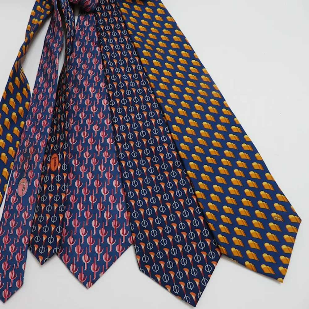 3 Trussardi Italian Silk Men's Neckties - image 4