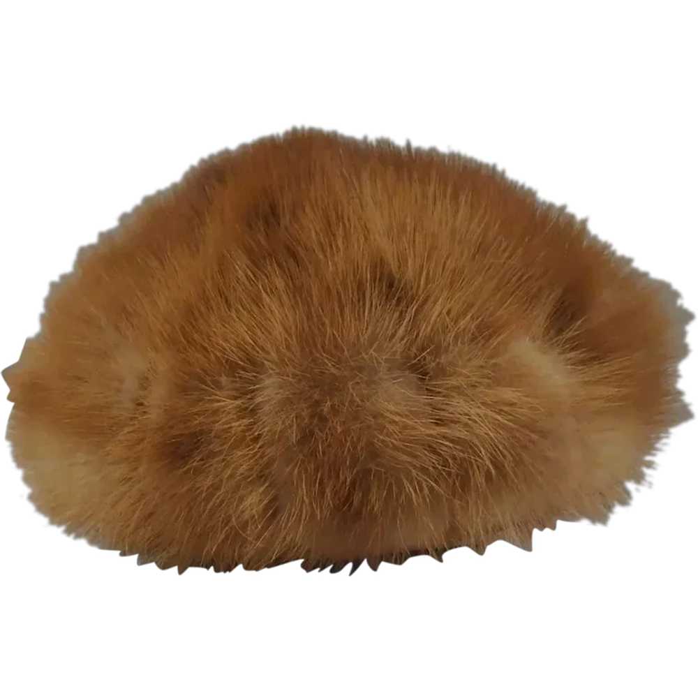Mid-Century Mink Fur Woman's Hat, Designed by Lora - image 1