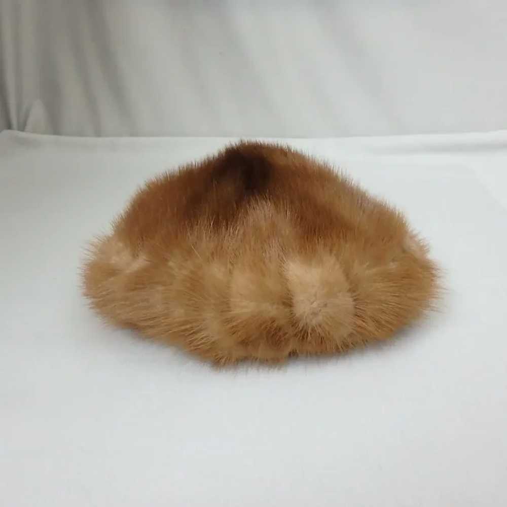 Mid-Century Mink Fur Woman's Hat, Designed by Lora - image 2