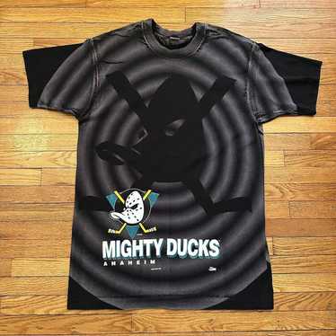 Anaheim Mighty Ducks 90's Retro NHL Tie Dye T-Shirt SpiderPurple / S