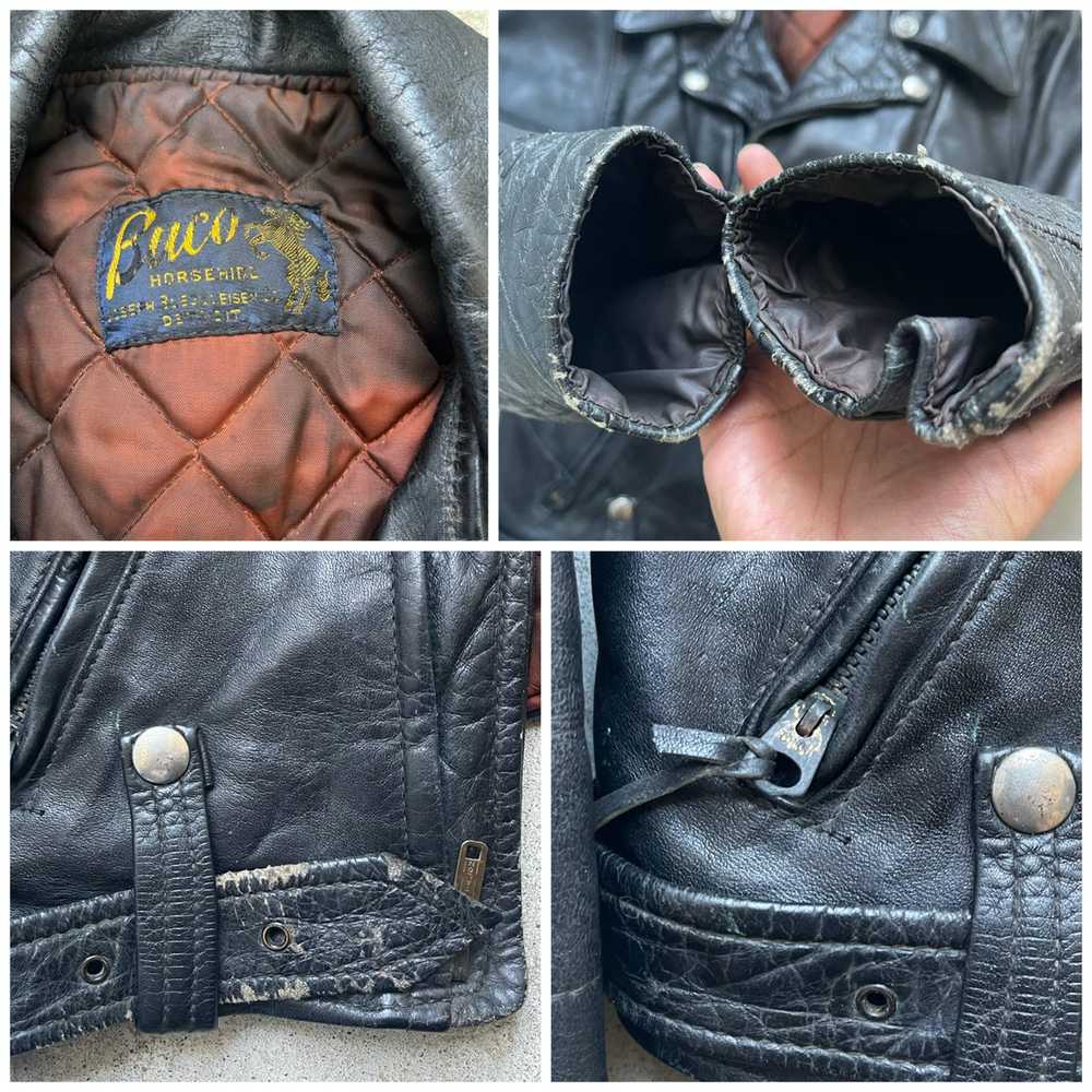 Vintage Buco Horsehide Vintage Leather Jacket Bik… - image 10