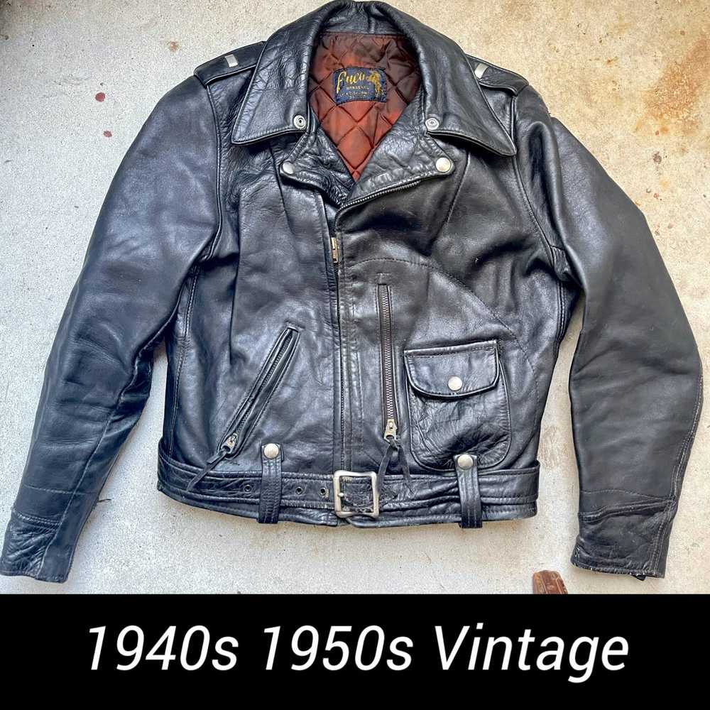 Vintage Buco Horsehide Vintage Leather Jacket Bik… - image 2