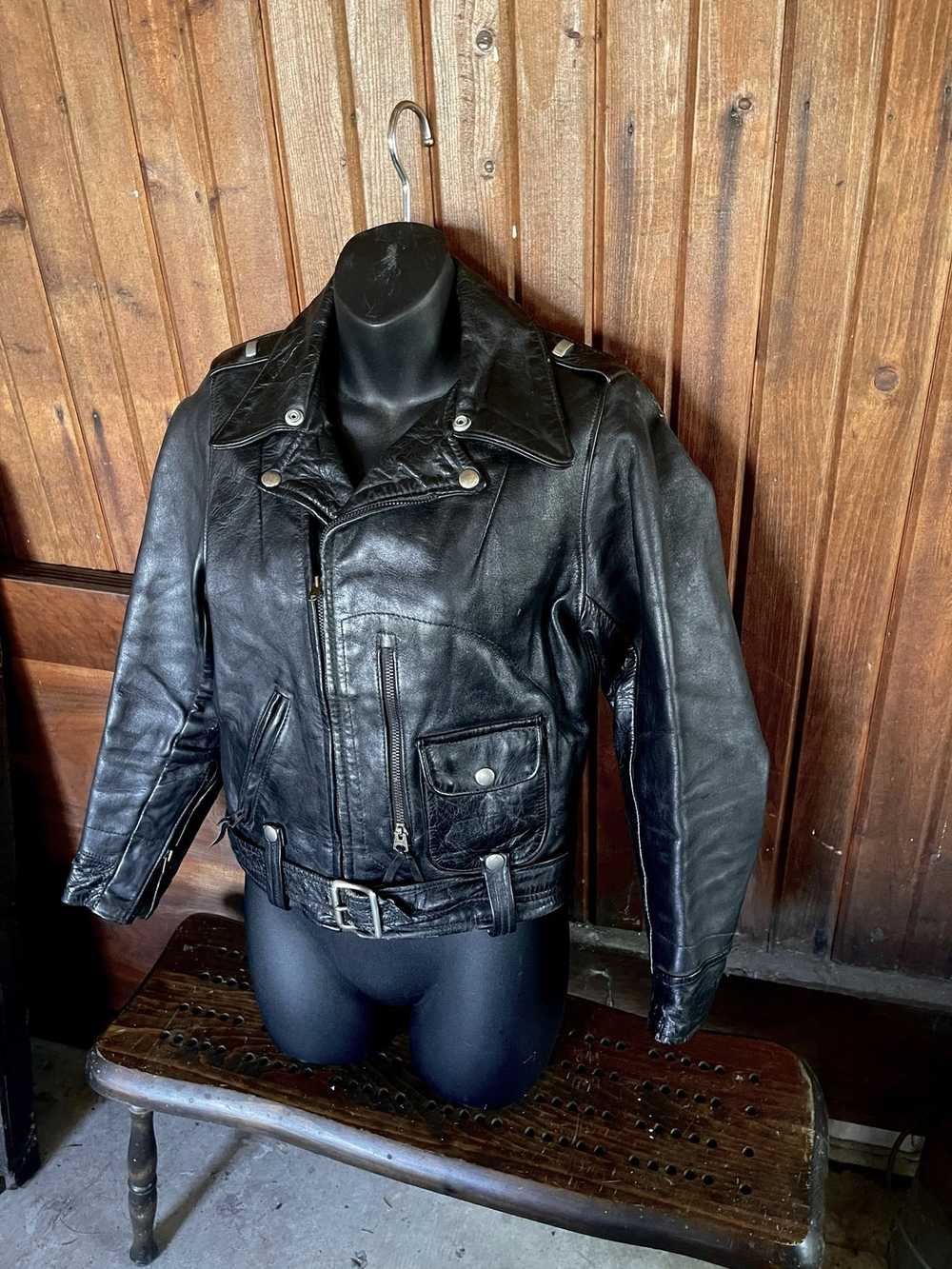 Vintage Buco Horsehide Vintage Leather Jacket Bik… - image 4