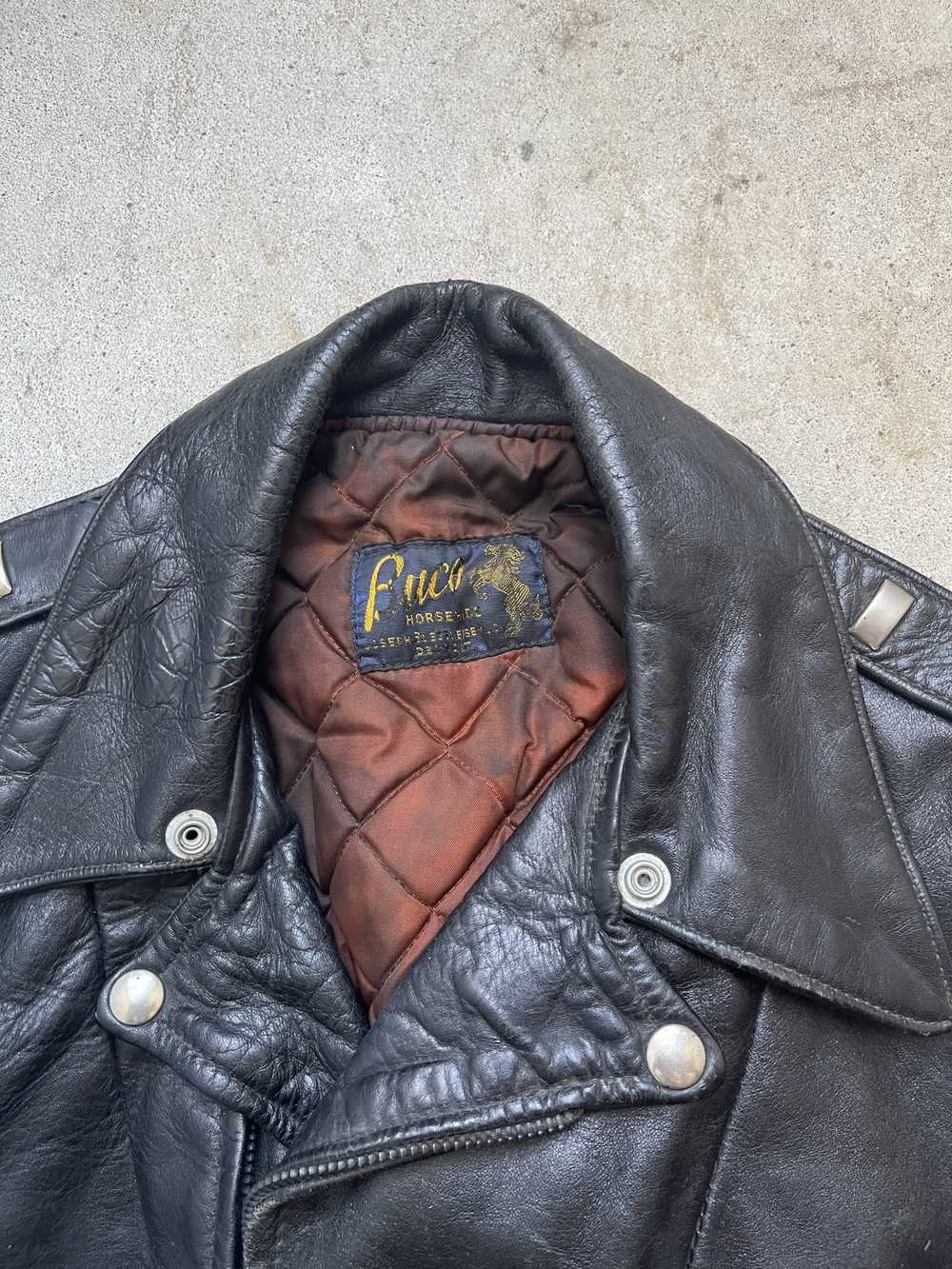 Vintage Buco Horsehide Vintage Leather Jacket Bik… - image 5