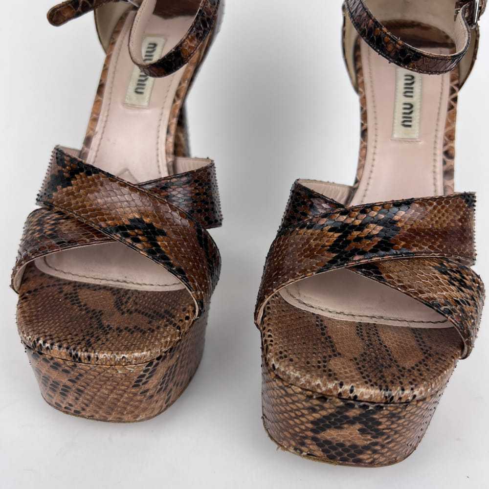 Miu Miu Exotic leathers sandals - image 4