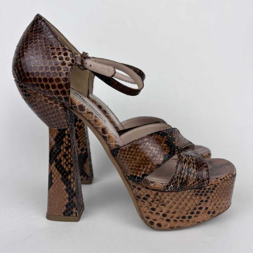 Miu Miu Exotic leathers sandals - image 6