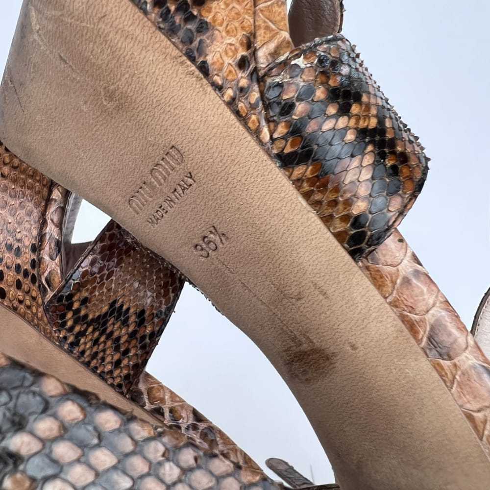 Miu Miu Exotic leathers sandals - image 8